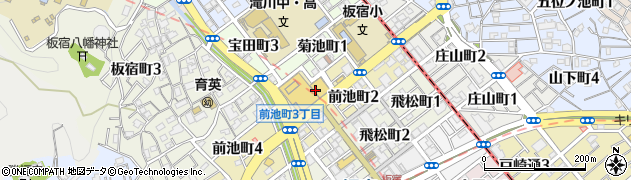 株式会社ダイエー　板宿店周辺の地図
