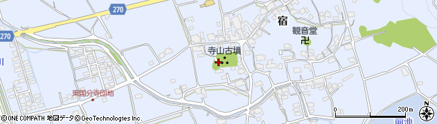 岡山県総社市宿612周辺の地図