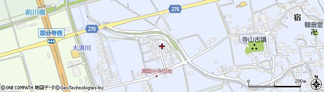 岡山県総社市宿1280-2周辺の地図