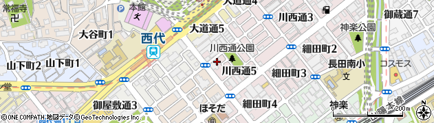 ケアサービス長田周辺の地図
