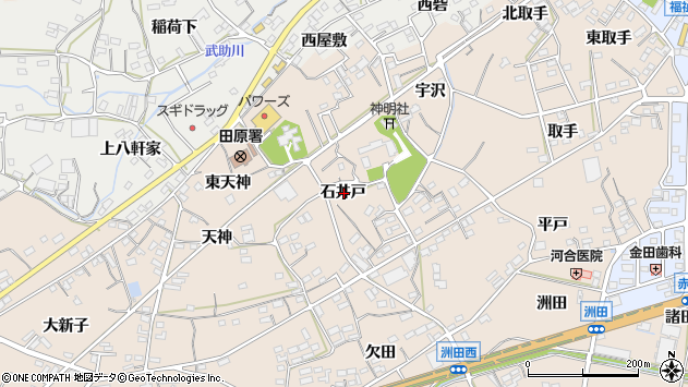 〒441-3427 愛知県田原市加治町の地図