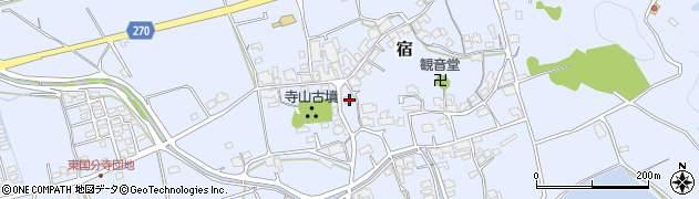 岡山県総社市宿595周辺の地図