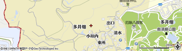 兵庫県神戸市須磨区多井畑岡ノ辻5周辺の地図