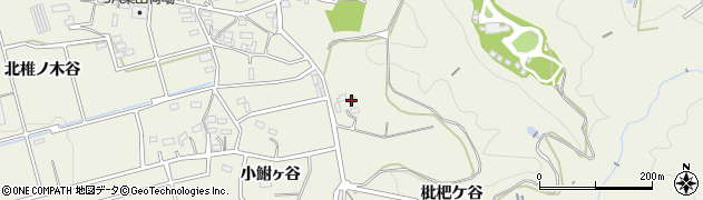 愛知県豊橋市伊古部町（枇杷ケ谷）周辺の地図