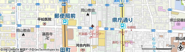 眼鏡市場岡山県庁通り店周辺の地図