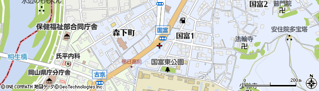 エイブル　ＮＷ岡山国富店周辺の地図