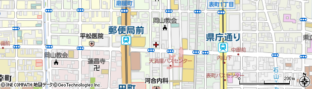 百十四銀行岡山駅西口支店 ＡＴＭ周辺の地図