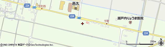 瀬西大寺線周辺の地図