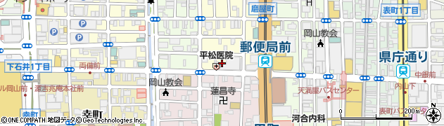 岡山県岡山市北区磨屋町9周辺の地図