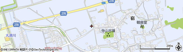 岡山県総社市宿440周辺の地図