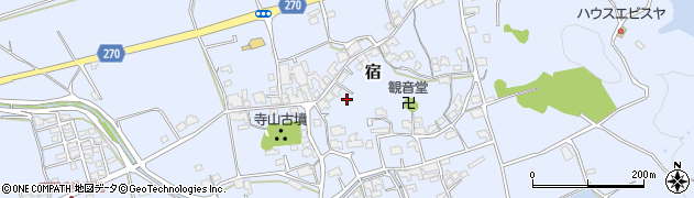 岡山県総社市宿640-1周辺の地図