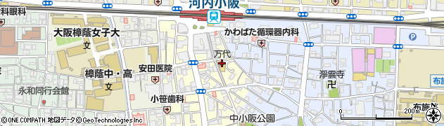 ｍａｎｄａｉ小阪店周辺の地図