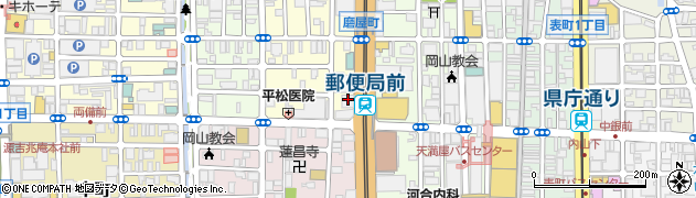 あいおいニッセイ同和損害保険株式会社　中国損害サービス部・岡山第一サービスセンター周辺の地図