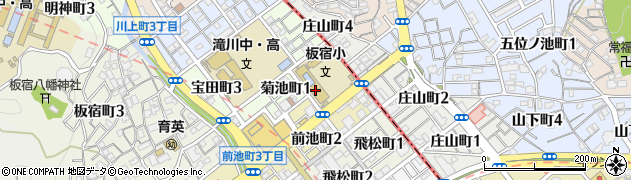 神戸市立　板宿小学校きこえとことばの教室周辺の地図