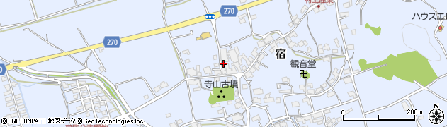 岡山県総社市宿356周辺の地図