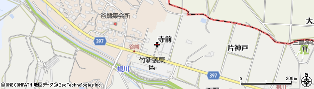 愛知県田原市相川町寺前周辺の地図