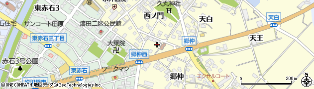 愛知県田原市神戸町郷仲152周辺の地図