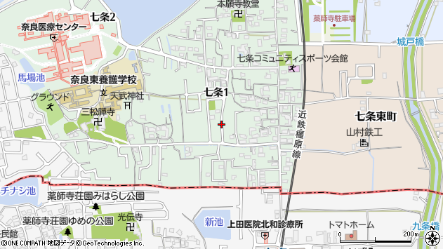 〒630-8053 奈良県奈良市七条の地図