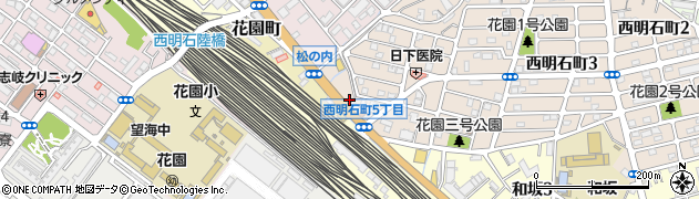 相生学院高等学校　明石校周辺の地図