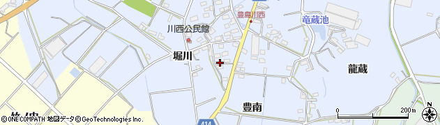 愛知県田原市豊島町川西31周辺の地図