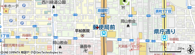 富士通株式会社　岡山支店周辺の地図