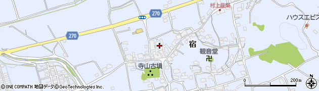 岡山県総社市宿348周辺の地図