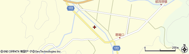 島根県益田市美都町山本304周辺の地図