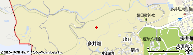 兵庫県神戸市須磨区多井畑（切下シ）周辺の地図
