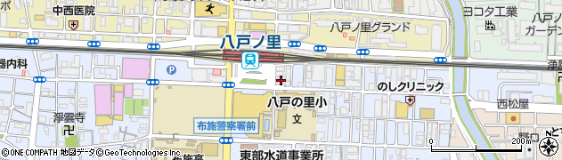 フォトスピード八戸ノ里駅前店周辺の地図