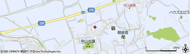 岡山県総社市宿352周辺の地図