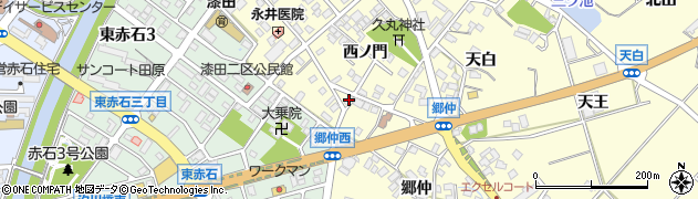 愛知県田原市神戸町郷仲1周辺の地図