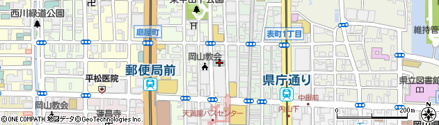 岡山ビューホテル周辺の地図