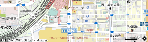 セブンイレブン岡山錦町店周辺の地図