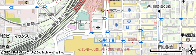 日本福祉大学　岡山オフィス周辺の地図