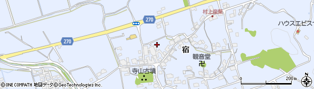 岡山県総社市宿342周辺の地図