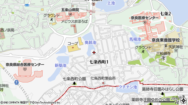 〒630-8054 奈良県奈良市七条西町の地図