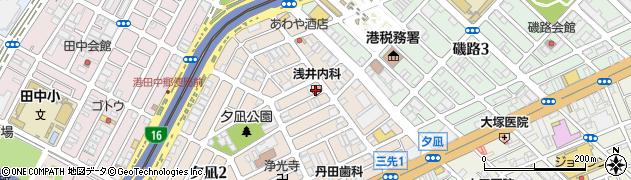 浅井内科医院周辺の地図