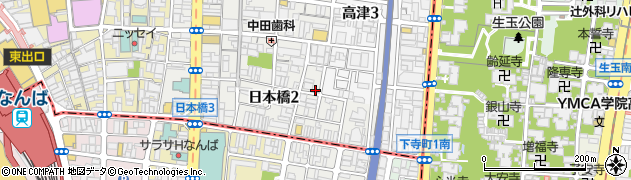 大阪府大阪市中央区日本橋2丁目16-6周辺の地図