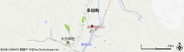 島根県益田市多田町周辺の地図