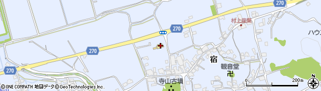岡山県総社市宿418周辺の地図