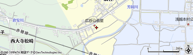 岡山県岡山市東区広谷周辺の地図