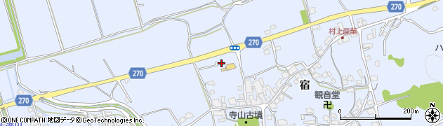 岡山県総社市宿415周辺の地図
