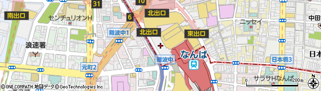 象印食堂 大阪本店周辺の地図