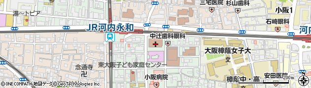 東大阪労働基準監督署　労災補償・労働保険加入関係周辺の地図