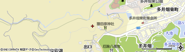 兵庫県神戸市須磨区多井畑（丸町）周辺の地図