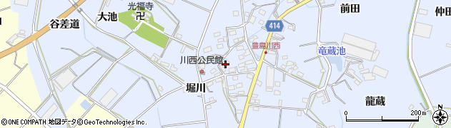 愛知県田原市豊島町川西53周辺の地図
