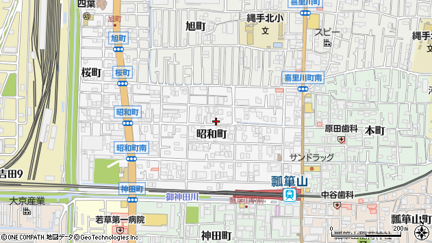 〒579-8046 大阪府東大阪市昭和町の地図