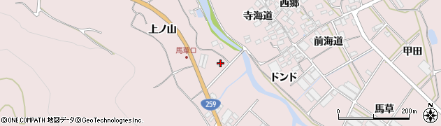 愛知県田原市野田町塩谷坪周辺の地図