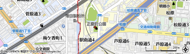 正慶町公園周辺の地図