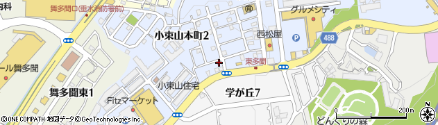 神戸小束山郵便局周辺の地図